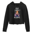 thumbnail image 1 of Frozen - Winter - Me? Brave? Always. - Juniors Cropped Pullover Hoodie, 1 of 5