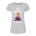 thumbnail image 1 of Frozen - Winter - Me? Brave? Always. - Juniors Fitted Graphic T-Shirt, 1 of 5