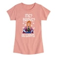 thumbnail image 1 of Frozen - Winter - Me? Brave? Always. - Toddler & Youth Girls Short Sleeve Graphic T-Shirt, 1 of 5