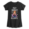 thumbnail image 1 of Frozen - Winter - Me? Brave? Always. - Toddler & Youth Girls Short Sleeve Graphic T-Shirt, 1 of 5