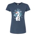 thumbnail image 1 of Frozen - Winter - Olaf Dancing In Snow - Juniors Fitted Graphic T-Shirt, 1 of 5