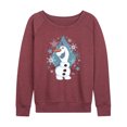 thumbnail image 1 of Frozen - Winter - Olaf Dancing In Snow - Women's Lightweight French Terry Long Sleeve Shirt, 1 of 5