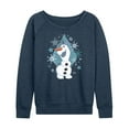 thumbnail image 1 of Frozen - Winter - Olaf Dancing In Snow - Women's Lightweight French Terry Long Sleeve Shirt, 1 of 5