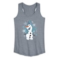 thumbnail image 1 of Frozen - Winter - Olaf Dancing In Snow - Women's Racerback Tank Top, 1 of 5