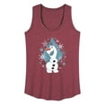 thumbnail image 1 of Frozen - Winter - Olaf Dancing In Snow - Women's Racerback Tank Top, 1 of 5