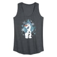 thumbnail image 1 of Frozen - Winter - Olaf Dancing In Snow - Women's Racerback Tank Top, 1 of 5