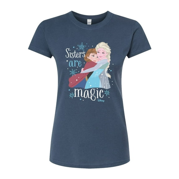 Frozen - Winter - Sisters Are Magic - Juniors Fitted Graphic T-Shirt