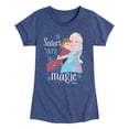 thumbnail image 1 of Frozen - Winter - Sisters Are Magic - Toddler & Youth Girls Short Sleeve Graphic T-Shirt, 1 of 5