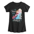 thumbnail image 1 of Frozen - Winter - Sisters Are Magic - Toddler & Youth Girls Short Sleeve Graphic T-Shirt, 1 of 5