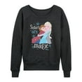 thumbnail image 1 of Frozen - Winter - Sisters Are Magic - Women's Lightweight French Terry Long Sleeve Shirt, 1 of 5