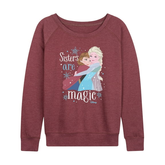 Frozen - Winter - Sisters Are Magic - Women's Lightweight French Terry Long Sleeve Shirt