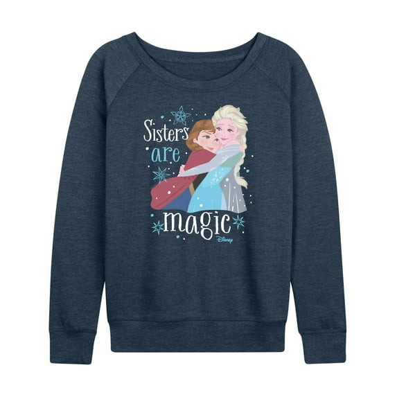 Frozen - Winter - Sisters Are Magic - Women's Lightweight French Terry Long Sleeve Shirt