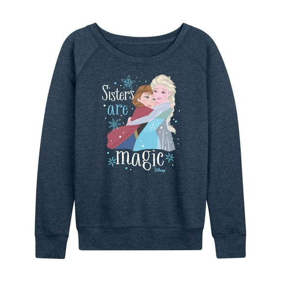 Frozen - Winter - Sisters Are Magic - Women's Lightweight French Terry Long Sleeve Shirt