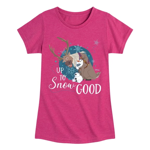 Frozen - Winter - Up To Snow Good - Toddler & Youth Girls Short Sleeve Graphic T-Shirt