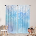 thumbnail image 1 of Frozen Winter Wonderland Window Curtains for Kids Girls Snowy Landscape Snowflake Baby Living Room Bedroom Nursery Toddler Home Rod Pocket Drapes Decor 84 in x 84 in, 1 of 6