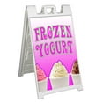 thumbnail image 1 of Frozen Yogurt (24" X 36") Standard A-Frame Signicade, Includes Decal Applied To Stand, 1 of 4