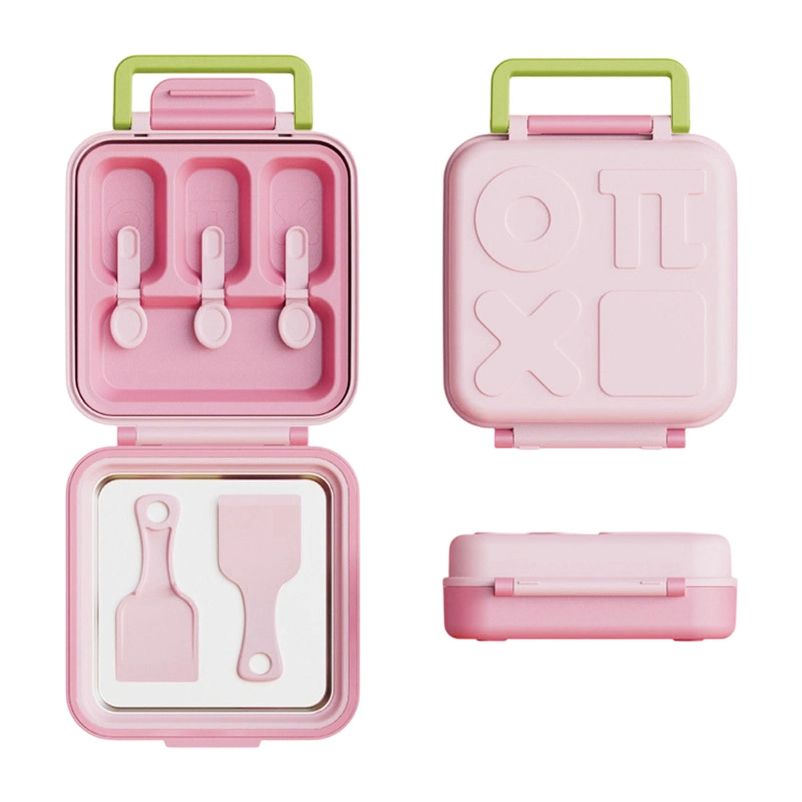 Frozen Yogurt Plate & Maker Instant Freeze Ice Cream Maker for Kids BPA-Free No-Electricity Frozen Treat Maker Reusable Summer Mold & Yogurt Maker(Yellow or Pink)
