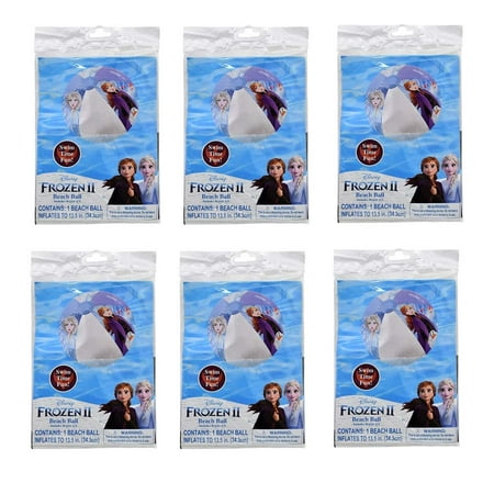 Frozen2 Inflatable Beach Ball- 6 Pack