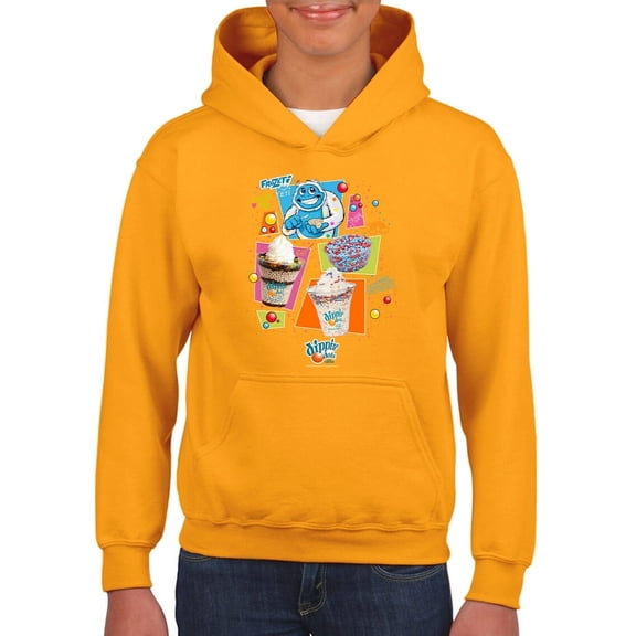 Frozeti & Dippin' Dots Fun Graphic Youth's Hoodie Tee - Ice Cream Treats Graphic Youth's Hoodie