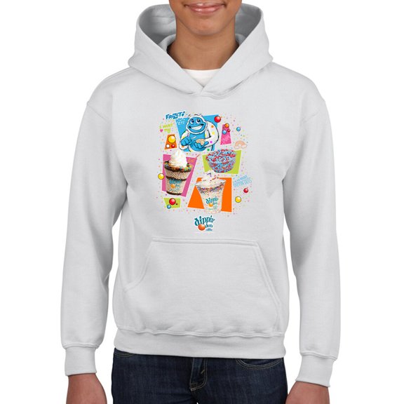Frozeti & Dippin' Dots Fun Graphic Youth's Hoodie Tee - Ice Cream Treats Graphic Youth's Hoodie
