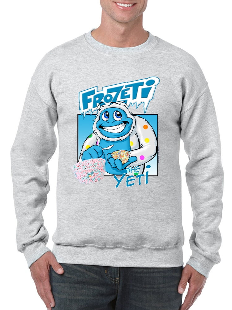 Frozeti the Yeti - Cool Dippin’ Dots Ice Cream Graphic Men's Sweatshirt ...
