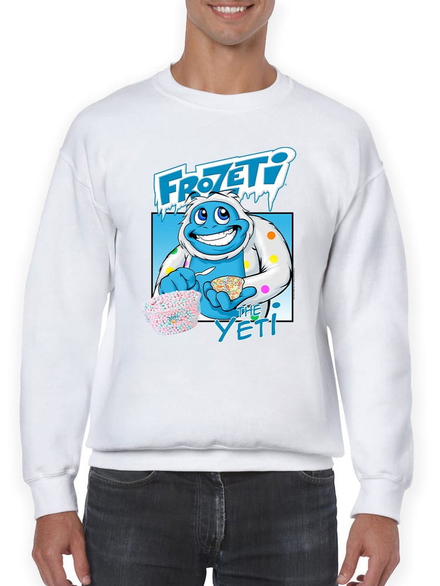Frozeti the Yeti - Cool Dippin’ Dots Ice Cream Graphic Men's Sweatshirt ...