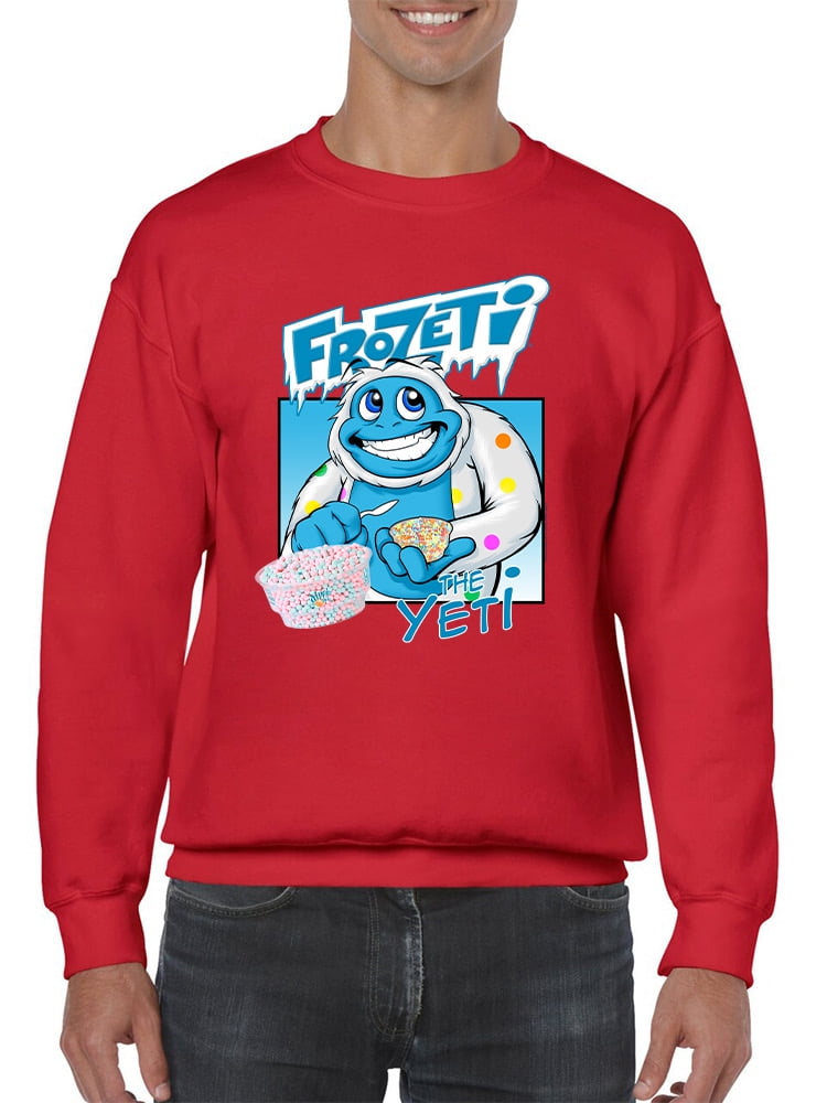 Frozeti the Yeti - Cool Dippin’ Dots Ice Cream Graphic Men's Sweatshirt ...