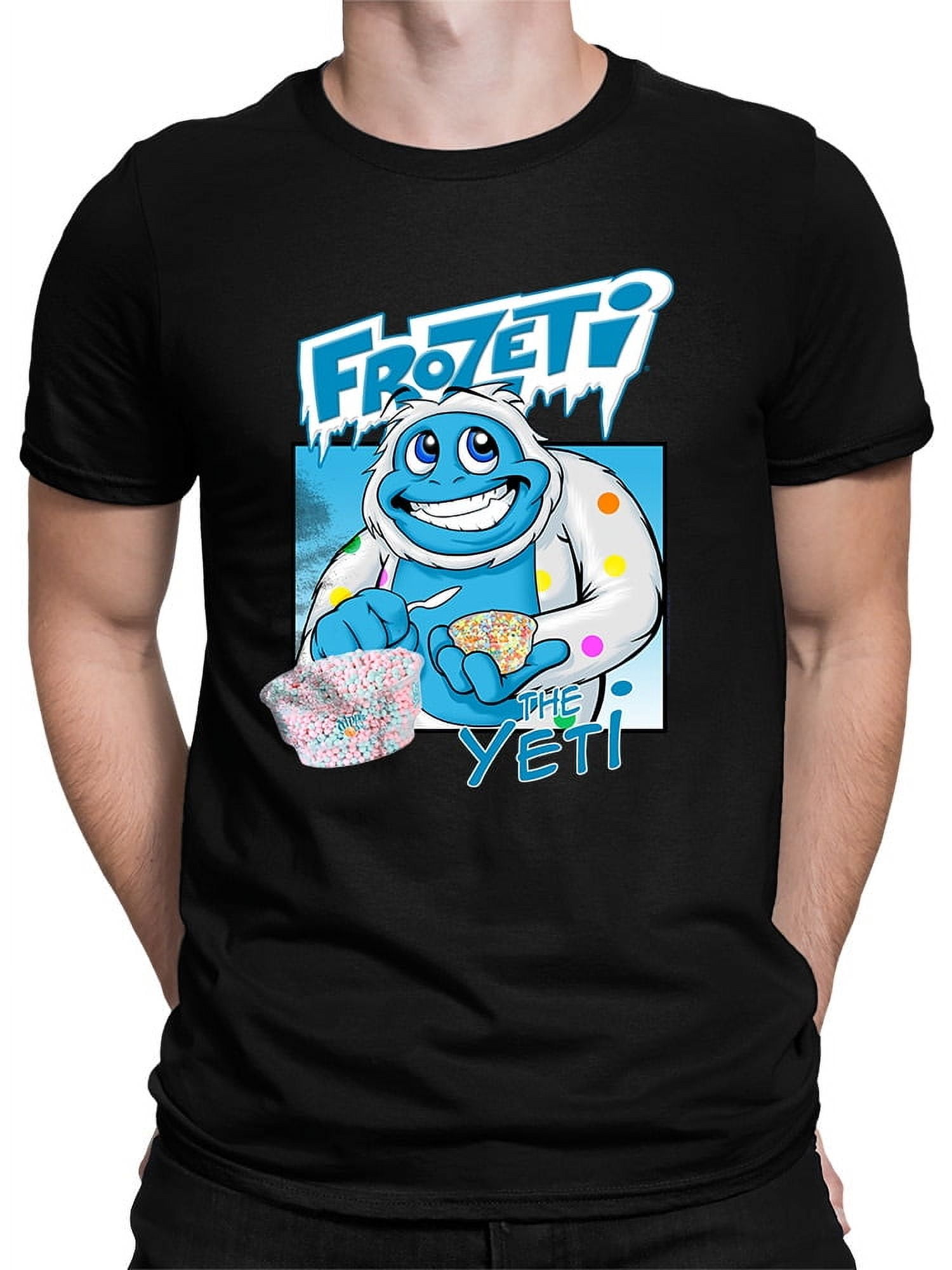 Frozeti the Yeti - Cool Dippin’ Dots Ice Cream Graphic Men's T-shirt ...