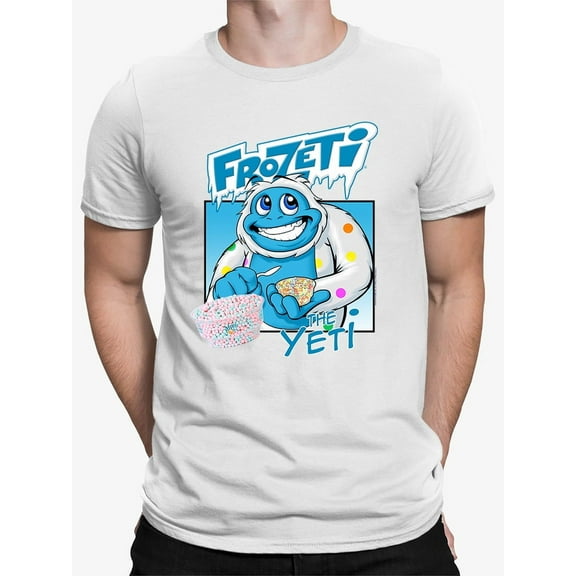Frozeti the Yeti - Cool Dippin’ Dots Ice Cream Graphic Men's T-shirt