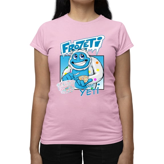 Frozeti the Yeti - Cool Dippin’ Dots Ice Cream Graphic Women's T-shirt