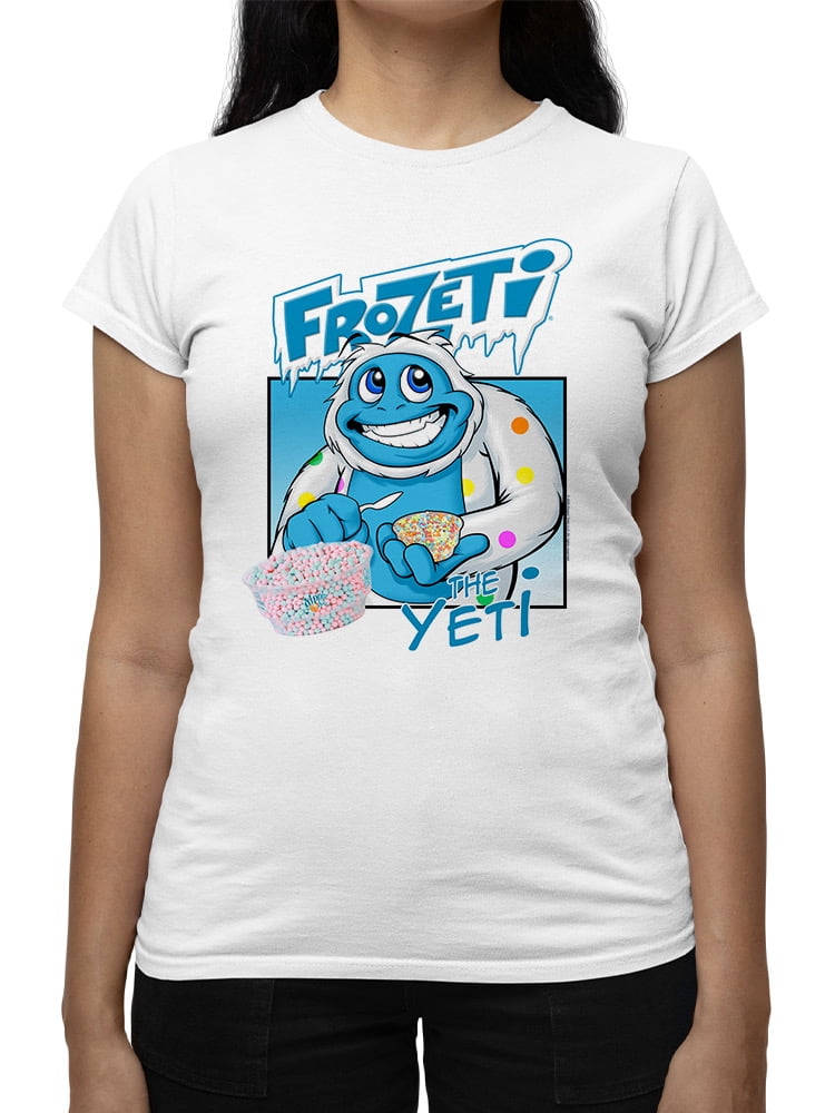 Frozeti the Yeti - Cool Dippin’ Dots Ice Cream Graphic Women's T-shirt ...