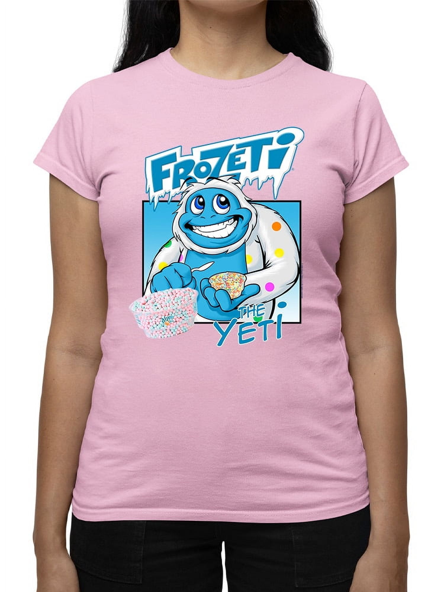 Frozeti the Yeti - Cool Dippin’ Dots Ice Cream Graphic Women's T-shirt ...