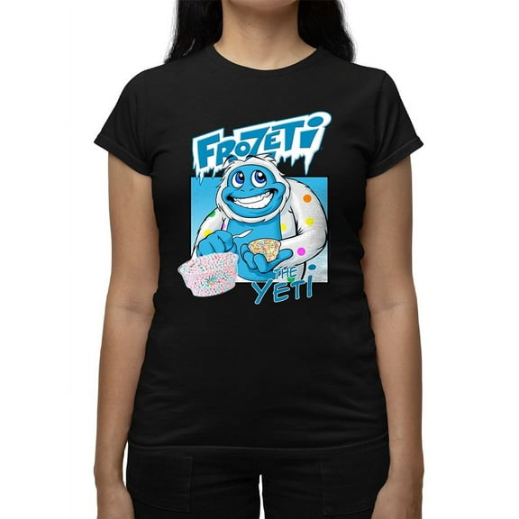Frozeti the Yeti - Cool Dippin’ Dots Ice Cream Graphic Women's T-shirt