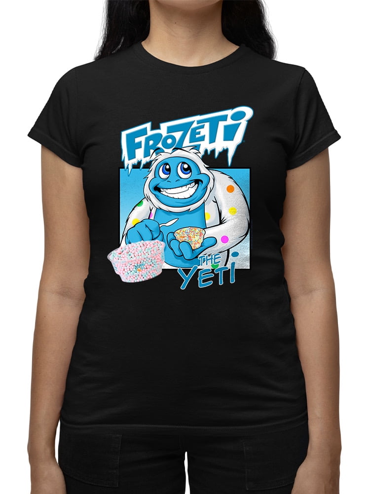 Frozeti the Yeti - Cool Dippin’ Dots Ice Cream Graphic Women's T-shirt ...