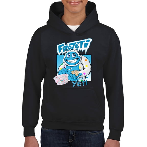 Frozeti the Yeti - Cool Dippin’ Dots Ice Cream Graphic Youth's Hoodie
