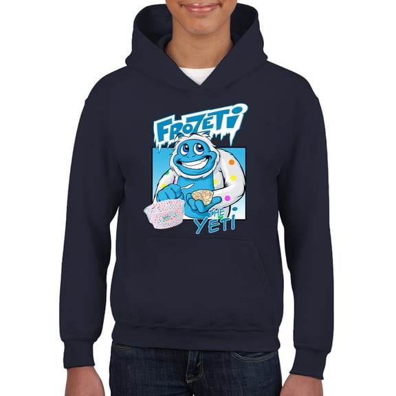 Frozeti the Yeti - Cool Dippin’ Dots Ice Cream Graphic Youth's Hoodie