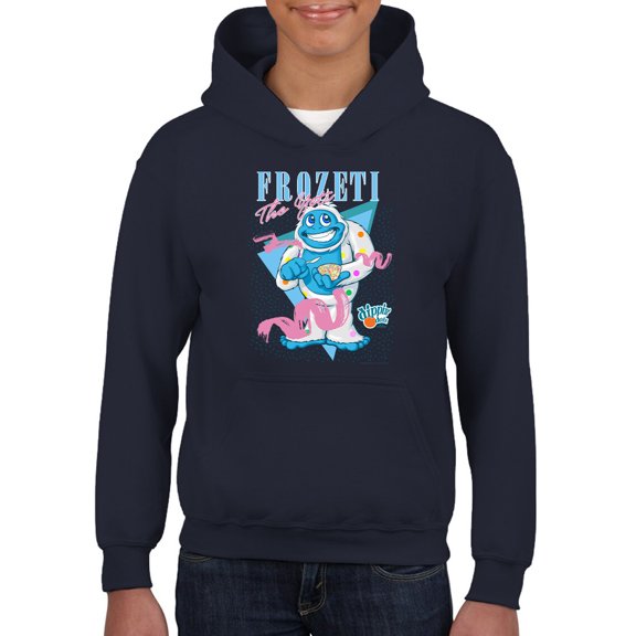 Frozeti the Yeti - Dippin’ Dots Fun Graphic Youth's Hoodie