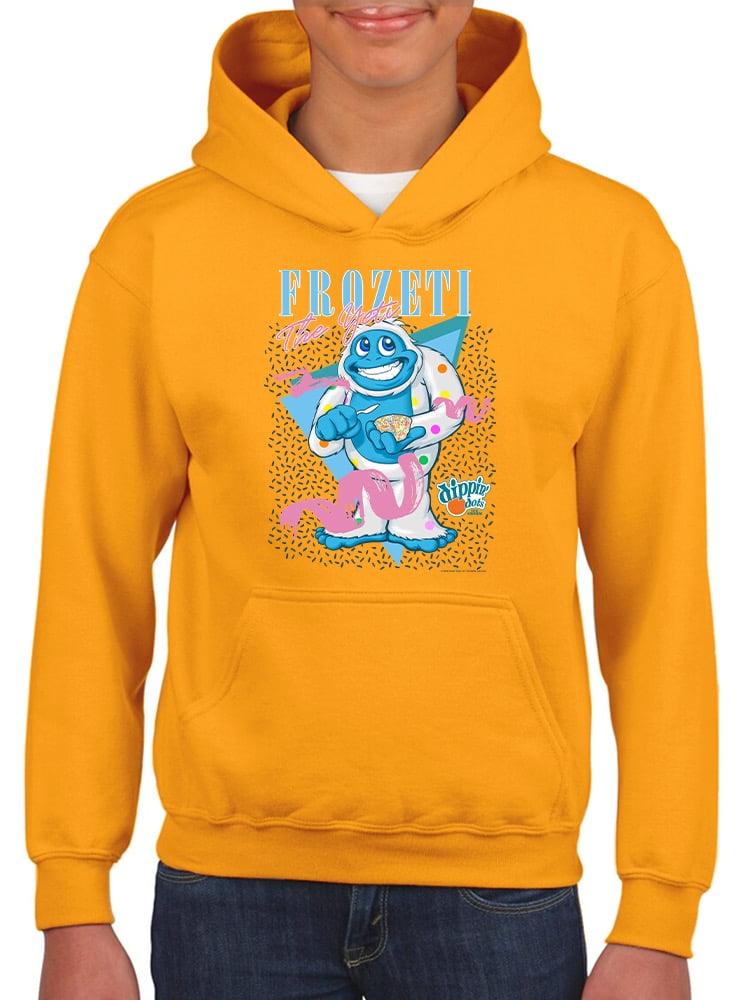Frozeti the Yeti - Dippin’ Dots Fun Graphic Youth's Hoodie - Walmart.com