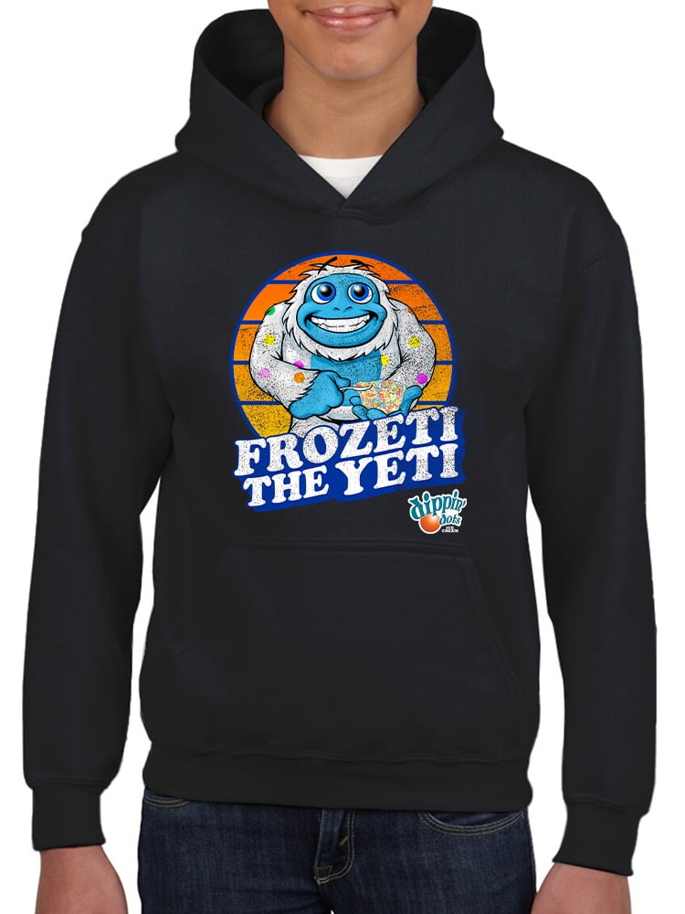 Frozeti the Yeti - Dippin' Dots Ice Cream Fun Graphic Youth's Hoodie ...