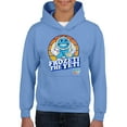 thumbnail image 1 of Frozeti the Yeti - Dippin' Dots Ice Cream Fun Graphic Youth's Hoodie, 1 of 4