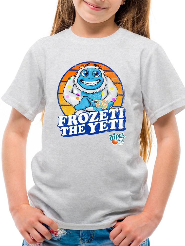 Frozeti the Yeti - Dippin' Dots Ice Cream Fun Graphic Youth's T-shirt ...