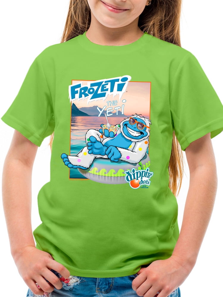 Frozeti the Yeti - Dippin’ Dots Summer Vibes Graphic Youth's T-shirt ...