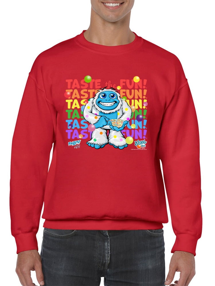 Frozeti the Yeti - Taste the Fun Dippin' Dots Graphic Men's Sweatshirt ...
