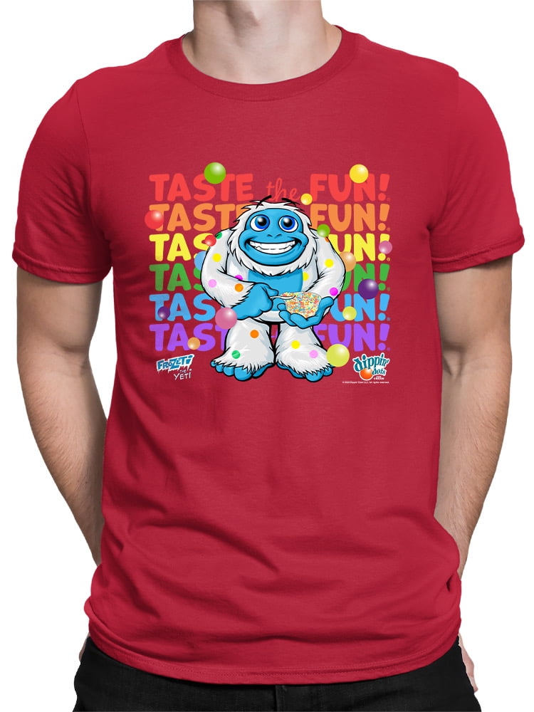 Frozeti the Yeti - Taste the Fun Dippin' Dots Graphic Men's T-shirt ...