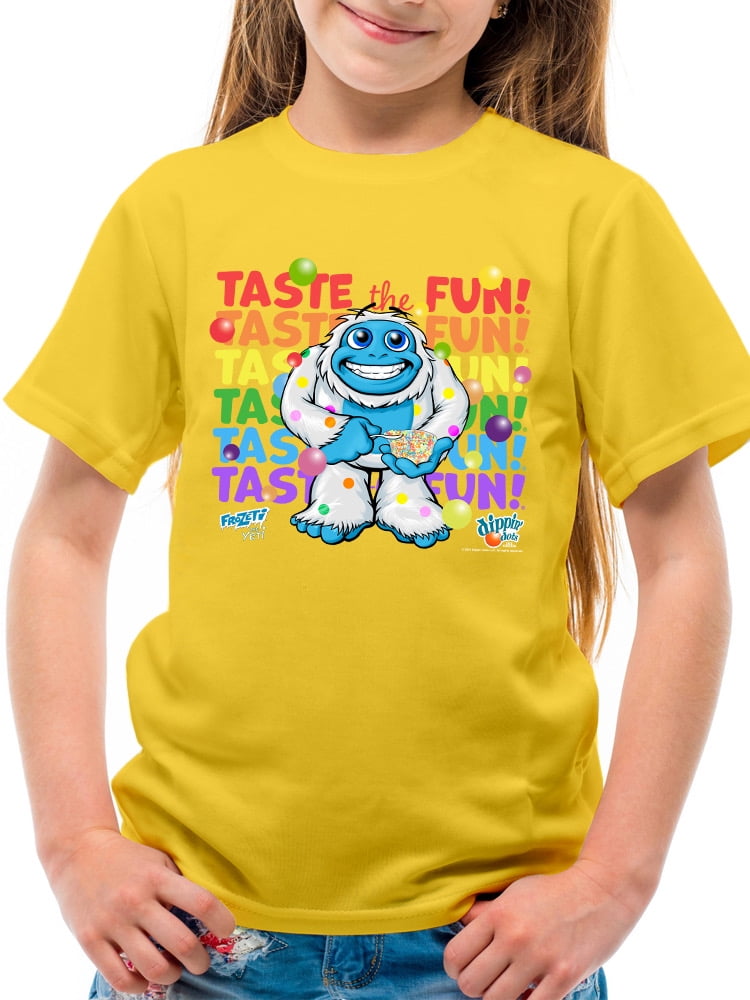 Frozeti the Yeti - Taste the Fun Dippin' Dots Graphic Youth's T-shirt ...