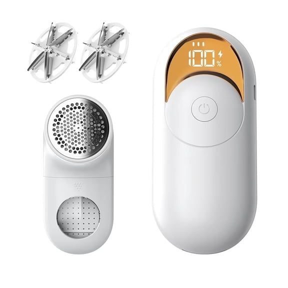 Frsara Frabric Shaver, Lint Remover Rechargeable, Electric Portable Sweater,Fabric & Furniture Pill Shave, Digital LED Display
