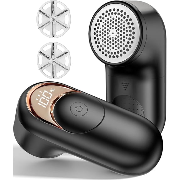 Frsara Frabric Shaver, Lint Remover Rechargeable, Electric Portable Sweater,Fabric & Furniture Pill Shave, Digital LED Display