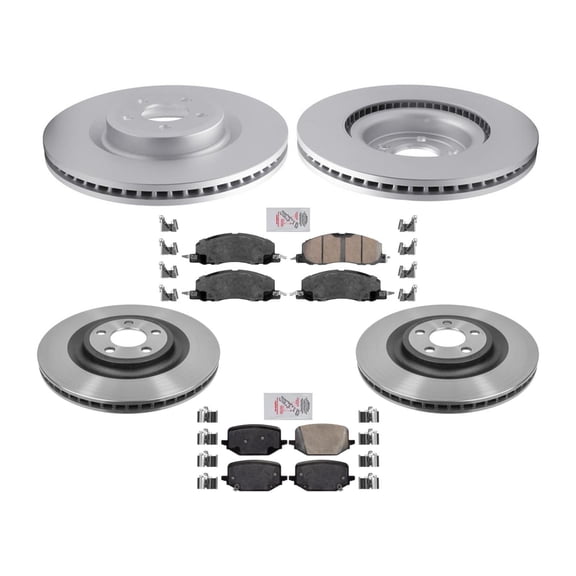 Frt 345MM Disc Brake Rotors Brake Pads for Lincoln Aviator Black Label 2020-2023