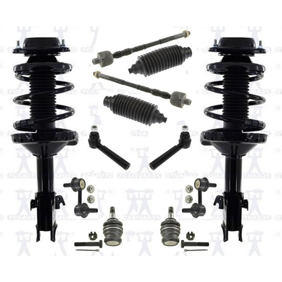 Frt Complete Coil Spring Struts fits For 2004-2007 Subaru WRX STi AWD Turbo 12pc