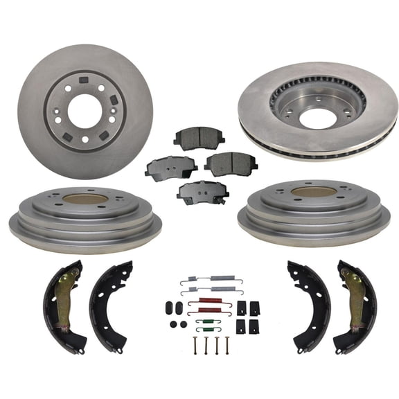 Frt Disc Rotors Rear Drums For 2017-2020 Hundai Elantra SE Only W R Drum Brakes